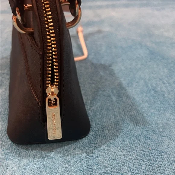 Michael Kors Black Mini Bag with Gold Details - Picture 8 of 10